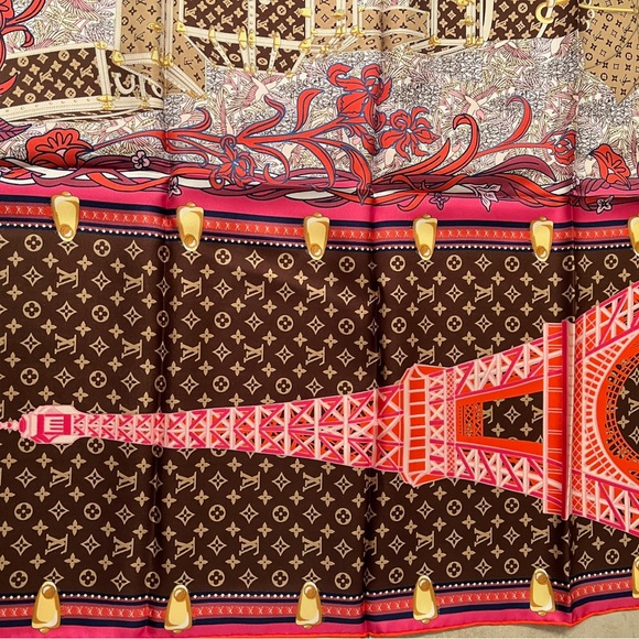 NWT Louis Vuitton Paris Exclusive Scarf - Picture 9 of 15